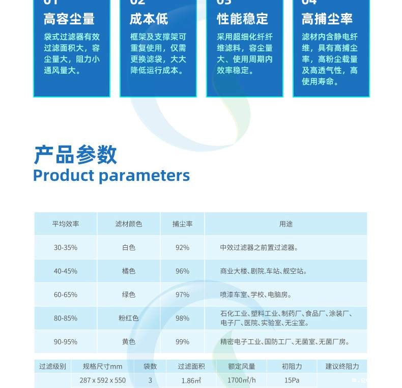 中效袋式过滤器